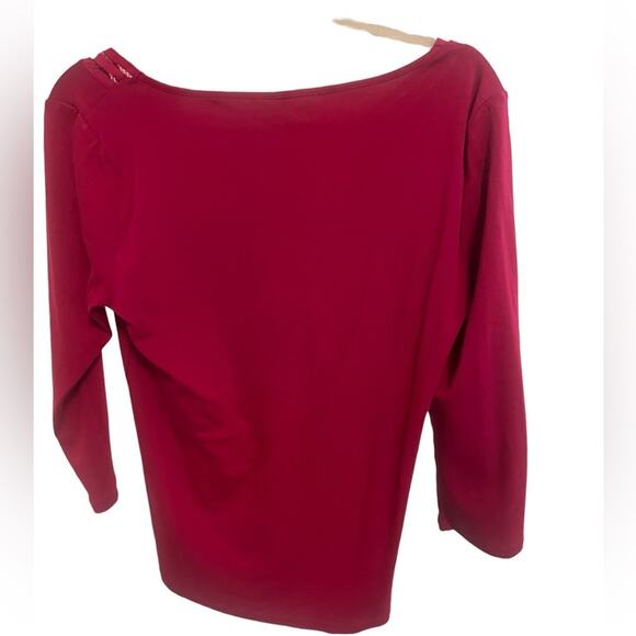 Lauren Ralph Lauren Long Sleeve Round/Scoop Neck Top - Large - Picture 4 of 7